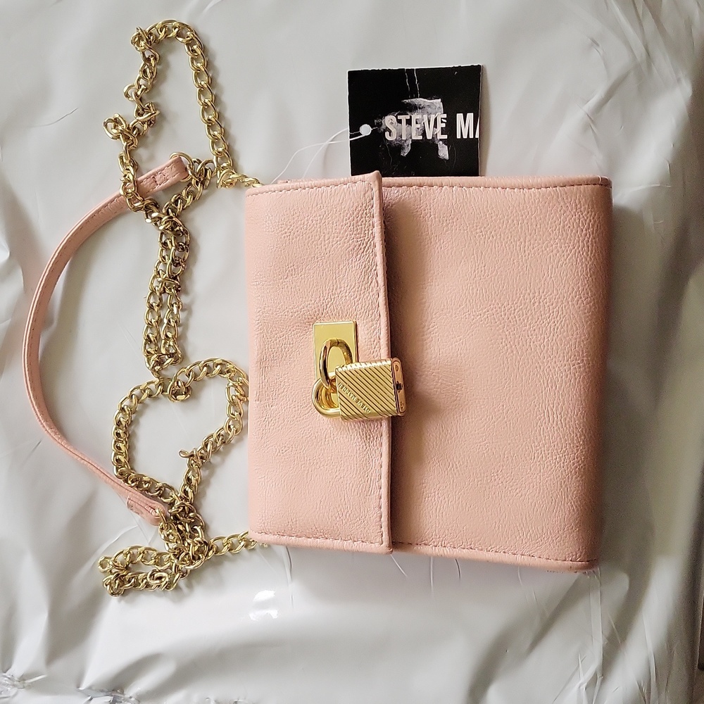 Steve madden pale pink crossbody purse. NWT